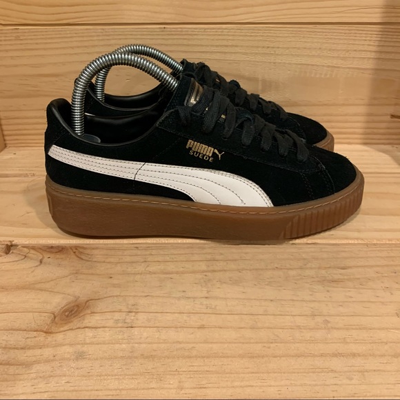 puma suede platform gum sole